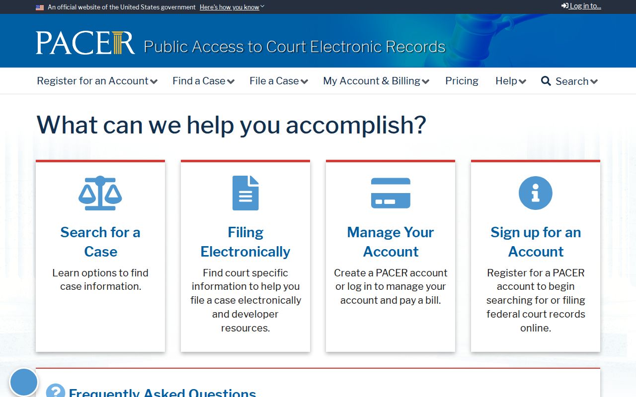 Tulare resident lookup federal court records through PACER
